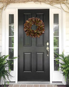 Briful 23in Christmas Magnolia Leaf Wreath for Front Door - Image 6