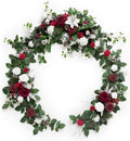 Ling's moment Christmas Artificial Flower Garland Wedding Arch 6 FT by LingsMoment