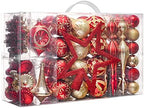 Valery Madelyn 100ct Christmas Tree Decorations Ball Ornaments Set Large by ValeryMadelyn