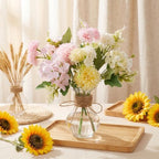 12 Pack 5.7" Plastic Small Vases for Centerpieces with Jute Twine, Plastic Bud Vase Bulk, Flower Vases Bulk Hyacinth Avocado Growing Vases for Wedding Living Room Table Decorations - Image 4