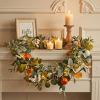 6FT Fall Garland with Lights for Autumn Mantel Decor - Image 3
