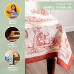 Maison d' Hermine Table Cloth Square Table Reusable 100% Cotton 54"x54" - Image 3