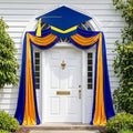Batiyeer 3 Pcs Graduation Porch Decorations Class of 2026, 32.8 x 1.64 ft Large Graduation Blue Yellow Door Frame Decor with Diploma Cap for Congrats Grad School College Porch Flag Outdoor Party by Batiyeer