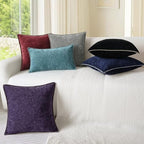 CaliTime Decorative Couch Throw Pillow Covers 22 X 22 Inches Plum Purple - Image 4