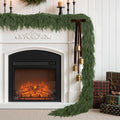 SHareconn 12FT Christmas Norfolk Pine Garland, Real Touch Soft Mantel Decor by SHareconn