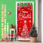 Preboun 6 Pcs Christmas Door Cover Decoration Merry Christmas Happy New Year Door Decorations Red for Home Wall Indoor Party Decorations 78 x 35 Inches - Image 6