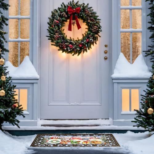 12Pcs Doormat Inserts Seasonal Entrance Doormats Interchangeable Welcome Doormats Welcome Mat Outdoor for Fall Christmas Front Door Outdoor Indoor 22in x 10in All Season and Holiday Gnomes - Image 5