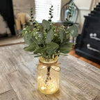 Set of 3 Mason Jar Lights, Plant Decorative Jars Vase Holiday Table Decor - Image 2