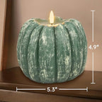 Fall Decorations for Home - Flickering Flameless Wax Pumpkin LED Candle - Image 5