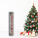 Merry Christmas Porch Leaner Sign Christmas Front Door Decor Sign Christmas Welcome Sign 8"x48" Christmas Tall Porch Sign Farmhouse Christmas Sign - Image 5