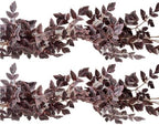2PC Artificial Plum Cimicifuga Seeded Fall Garland Vine 6Ft by Bakoukiter