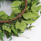 HomeKaren Wreaths for Front Door 26", Door Spring Wreath with Eucalyptus Olive Boxwood Leaves, Greenery Wreath Door Decoration for Spring Summer All Season Home and Outdoor - Image 4