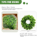 26 Inch Large Boxwood Wreaths for Front Door - Image 4