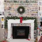 9 Feet Christmas Garland - Christmas Decorations - Carolina Pine Garland for Table, Fireplace, Mantle, Wall, Indoor Outdoor - Green Garland for Christmas Decorations - Free LED String Lights - Image 2