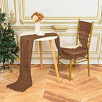 24 Pack Brown 10Ft Cheesecloth Table Runner - Image 5