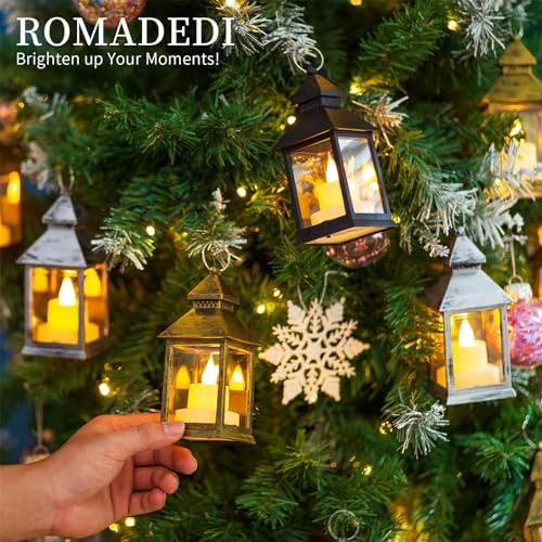 Romadedi Gold Mini Lantern for Centerpiece, Pack of 10 - Image 7