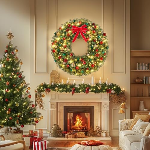 Yaheetech 60in Large Artificial Christmas Wreath - Image 6
