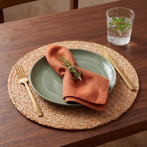 Eco Crave Natural Jute Placemats Set of 12, Round Woven Table Mats, 13 Inch Rattan Charger Plates, Bulk Set for Weddings, Parties & Events - Image 2