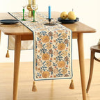 ISAENNE Designer French Linen Table Runner,87"x12"-Estevan B - Image 2
