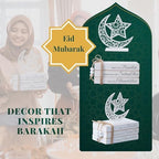 Islamic Wooden Faux Book Set with Moon Star decor, ramadan decorations for home, Great Islamic decor and Eid decorations for home & Mosque. Ramadan gifts idea, eid al adha decorations, Islamic gift - Image 2