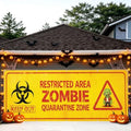 7x16FT Horror Zombies Halloween Garage Door Banner Halloween Zombies Garage Door Cover Decoration for Hallowen Decoration by FOREVERQUEEN