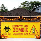 7x16FT Horror Zombies Halloween Garage Door Banner Halloween Zombies Garage Door Cover Decoration for Hallowen Decoration by FOREVERQUEEN