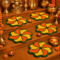 Tinideya 3 Pcs Diwali Decorations for Home Rangoli Doormat,Pookkalam by Tinideya