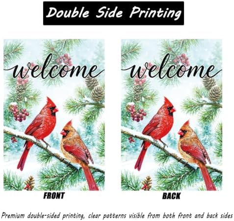 Seasonal House Flags Set of 12 Double Sided 28 x 40 Inch Garden Flags for Outside,Yard Flags,Outdoor Home Decorfor for All Seasons,Holiday Decoration for Christmas, Halloween, Easter, 4th of July, Thanksgiving - Image 4