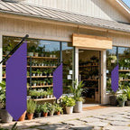 Farm Stand Blank Flag with Pole Kit, 12x42 Inch Double-Layer Heavy-Duty 300D Polyester Banner, DIY Custom Sublimation Vinyl Flag for Garden, Yard, Events, or Outdoor Commercial Display (Purple) - Image 6