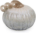 Boston International Decorative Tabletop Glass Pumpkin, Small, Twilight Grey by BostonInternational