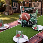 GLOBREEN Artificial Turf Grass Table Runner for Sport Party Decorations Footabll Golf Table Centerpiece, Wedding, Birthday, Baby Shower 12" x 108" - Image 2