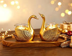 2Pcs Swans Tealight Candle Holder, Home Decor Gifts for Women Her Wife Mom - Image 3