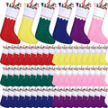 Zubebe 60 Pcs Felt Christmas Stockings Bulk, 15'',Mix Color by Zubebe