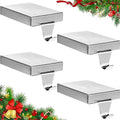 Zonon 6 Pcs Christmas Stocking Holders for Mantle, Silver by Zonon