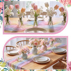 10 Packs Pastel Tulle Table Runners 30 x 120 Inch Gauze Sheer Table Runners - Image 4