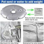 CS&BEAUTY Feather Flag Stand Base and Weight Bag for Feather Flag Pole,Heavy Duty Flag Pole Holder Flat Ground Stake for Swooper Flag and Feather Banner Pole - Image 5