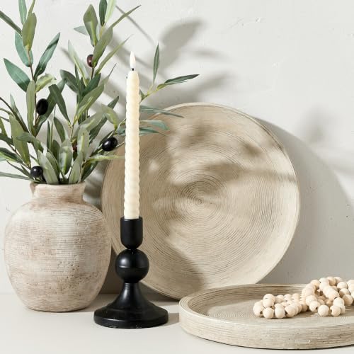 Vanselia Decorative Table Tray Ceramic Round Trays Home Decor (12" Retro) - Image 7