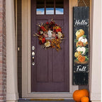 Dandat Hello Fall Porch Sign Thanksgiving Welcome Decor 47", Dark Color - Image 4