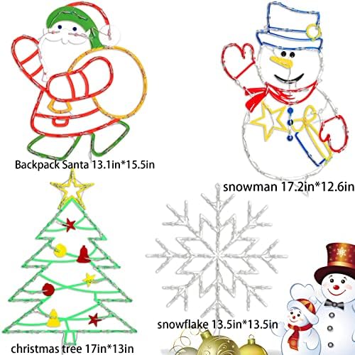 TRWYMZ - 16" Christmas Window Silhouette Lights - Image 2
