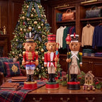 Simgoing 3 Pcs Vintage Christmas Nutcracker 5 in Bear Nutcracker Figurine - Image 4