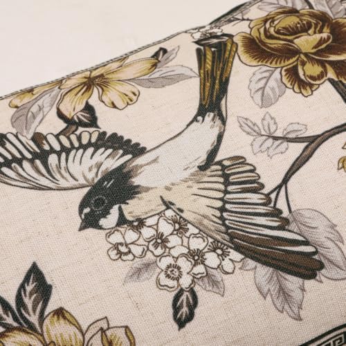 ISAENNE Vintage Linen Rectangle Throw Pillow Cover,Set of 2,28"x12"-Murad A - Image 5