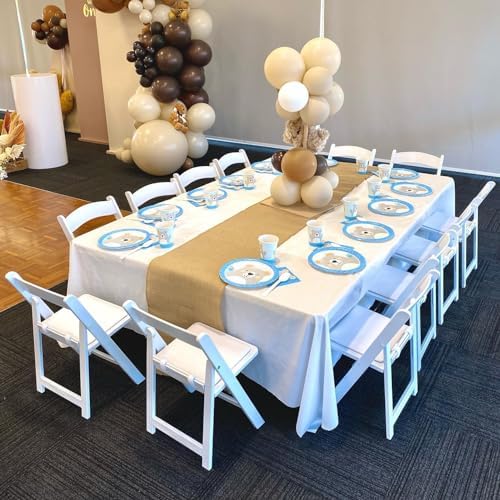 6 Pack Burlap Table Runners 13x84 Inch Rustic Jute Table Linens - Image 2