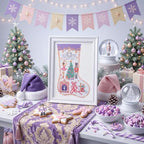Janinka 24 Pcs Christmas Stocking Nutcracker 18 Mesh Needlepoint Canvas Kit - Image 6