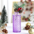 Bud Vases for Centerpieces Wedding,Flower Vases in Bulk for Rustic Home Decor,Small Vases for Wedding,Mother's Day,Graduation,Christmas,Birthday Party,Valentine's Day(Purple,15 Pcs) - Image 3