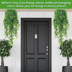 Hoteam 12 Pcs Artificial Hanging Greenery Plants, Ivy - Image 6
