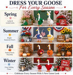 8 Pack Porch Goose Outfits, Seasonal Clothes for 23 Inch Goose Statue - Image 2