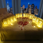 Will You Marry Me? Luminary Bags with LED Tea Light Candles, Balloons, and Rose Petals – Romantic Decorations for Proposals, Anniversaries, and Special Moments by Choobly