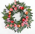 Garvee Spring Wreaths for Front Door, 20 Inch Tulip Wreath by Garvee