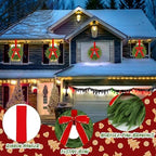 4 Pcs Christmas Wreaths for Front Door, 15 Inch Fluffable Artificial Norfolk Pine Wreath with Red Bow, Easy to Shape for Full & Lush Look, Indoor Outdoor Holiday Decor - Image 4