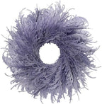 HipTree 28 Inch Farmhouse Purple Flocked Cypress Spring Wreath Outdoor by HipTree